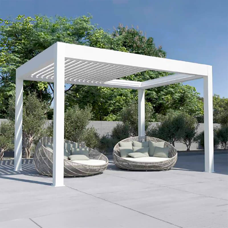 installation d'une pergola bioclimatique sur Evreux