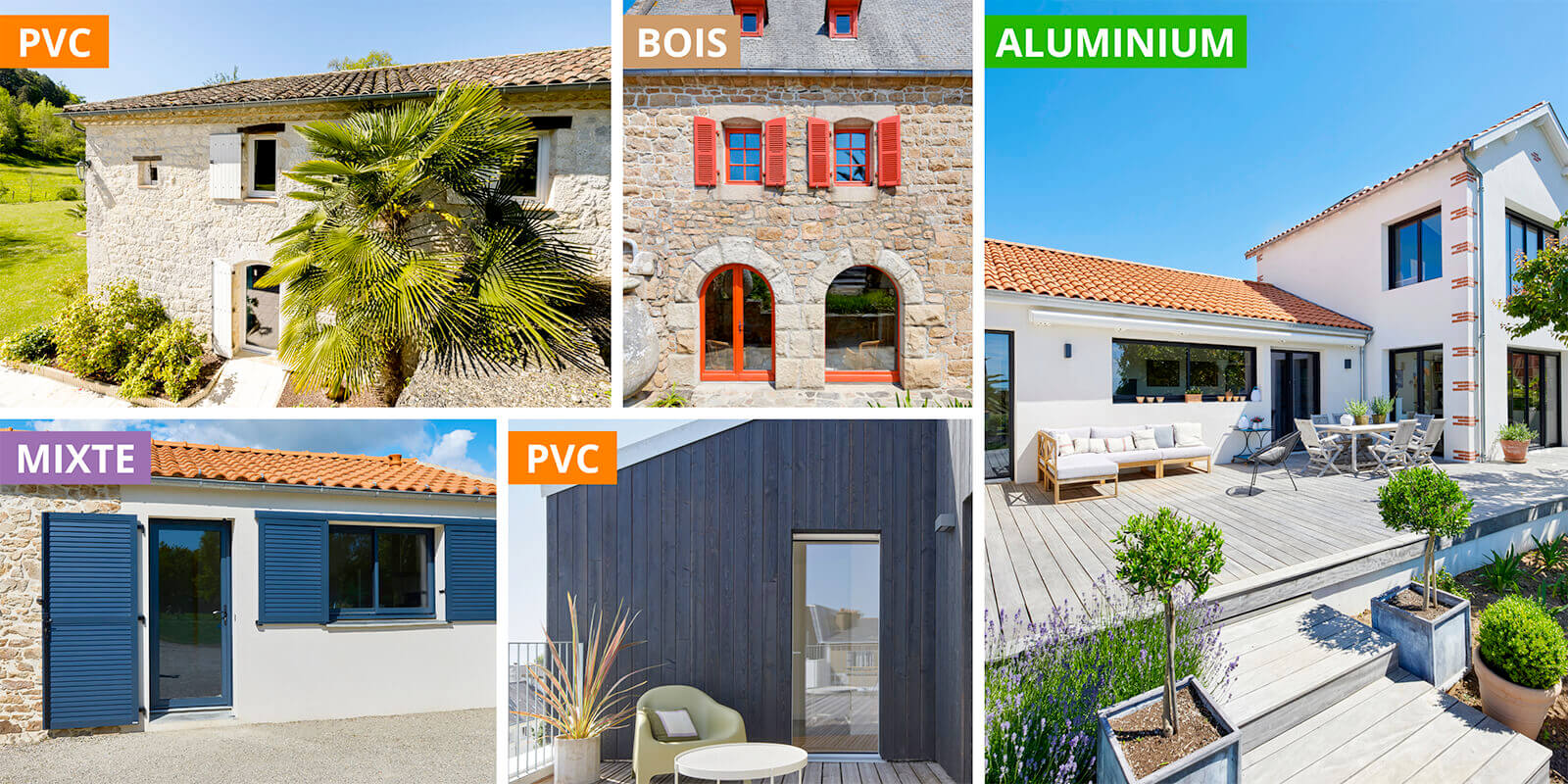 un large choix de styles et matériaux performants pour vos fenêtres et portes