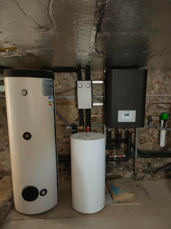 remplacement de la chaudière gaz par une PAC air eau avec ECS