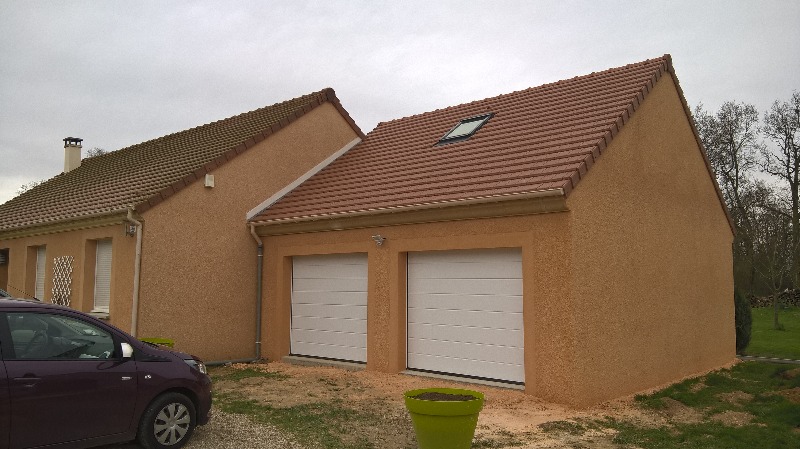 Pose de menuiseries et ravalement sur une extension à Port-Mort dans l'Eure (27)