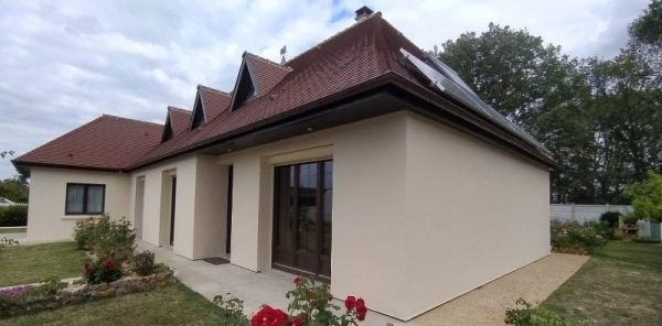 Chantier isolation thermique par l'extérieur sous enduit à le Vieil Evreux(27 Eure)