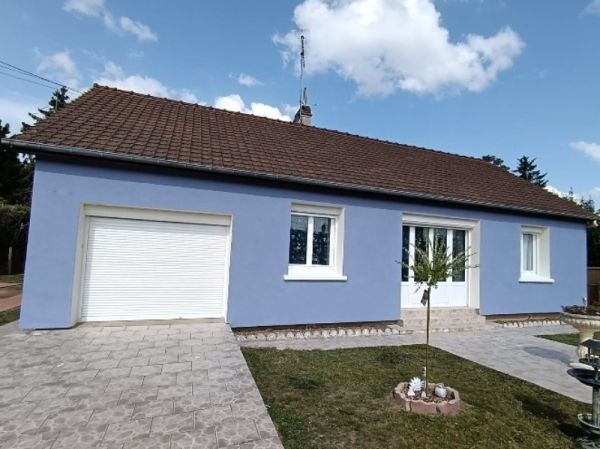 Chantier isolation thermique par l'extérieur sous bardage à Rohaire (27 Eure)