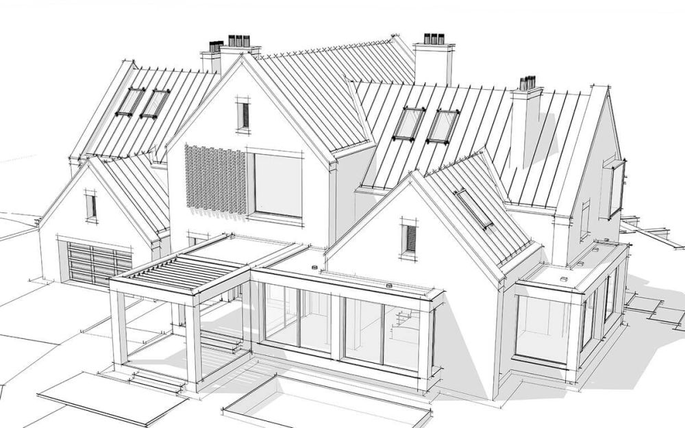Schéma des principales déperditions thermiques d’une maison